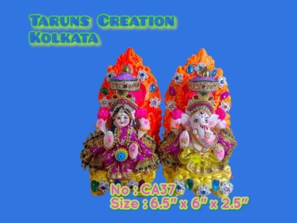 Clay, Decorative Ganesha Laxmi Murti