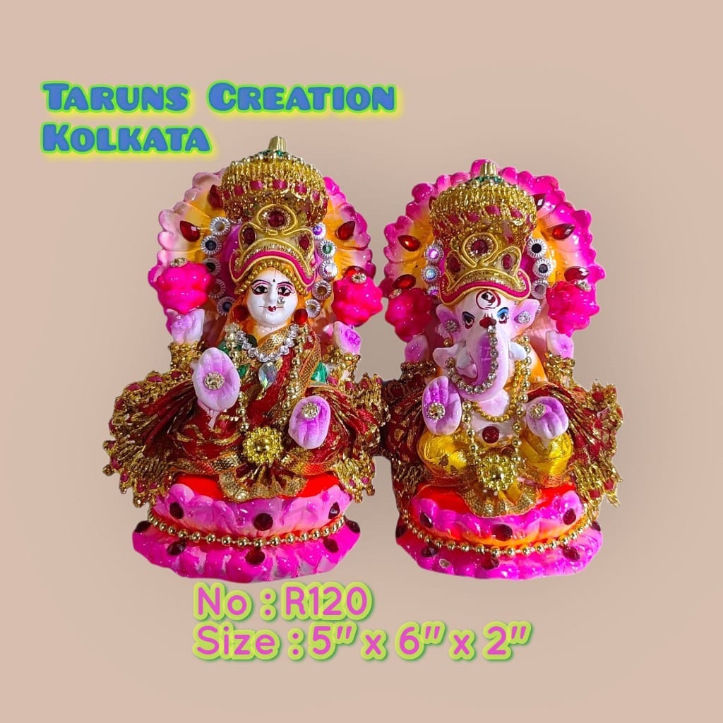 R120 laxmi Ganesh clay murti R120 laxmi Ganesh clay murti